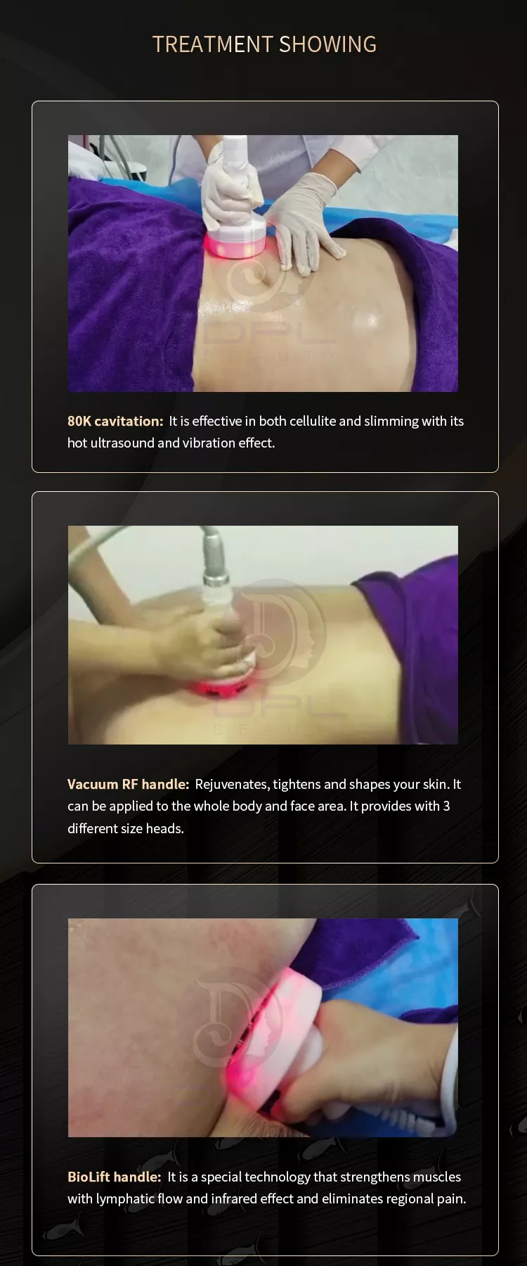 6 in 1 Ultrasound Lipocavitation Rf Fat Burning Machine Cavitation Machine 80k Ultrasound Cavitation Ems Body Slimming Massager