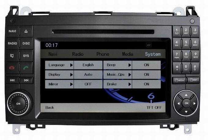 Ouchuangbo Mercedes benz Vian Sprinter gps radio navi support iPod swc canbus factory price OCB-1501