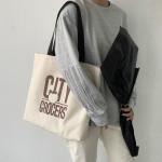 Buy cheap Promotional Cotton Shopping Totes Embroidery Logo Blank Canvas Tote Bags With from wholesalers