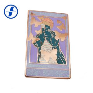 Wholesale Metal Plating Hard Enamel Glitter Enamel Pins With Appearance Custom from china suppliers