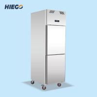 Buy cheap 210W 500L Double Doors Upright Freezer Commercial Refrigeration Equipment product