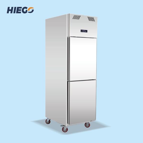 Buy cheap 210W 500L Double Doors Upright Freezer Commercial Refrigeration Equipment from wholesalers