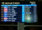 Digital Wall Mounted Airport Flight Information Display System Single Color LED