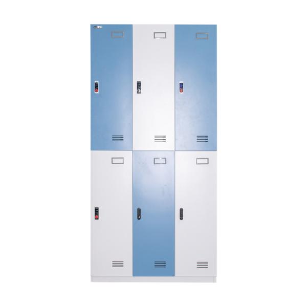 Buy cheap Bedroom Mirror 6 Door Metal Lockers For Employees 0.7mm Thickness from wholesalers