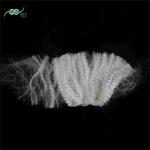 Customized Crimp Recycled Synthetic Staple Fiber Off White For Filling