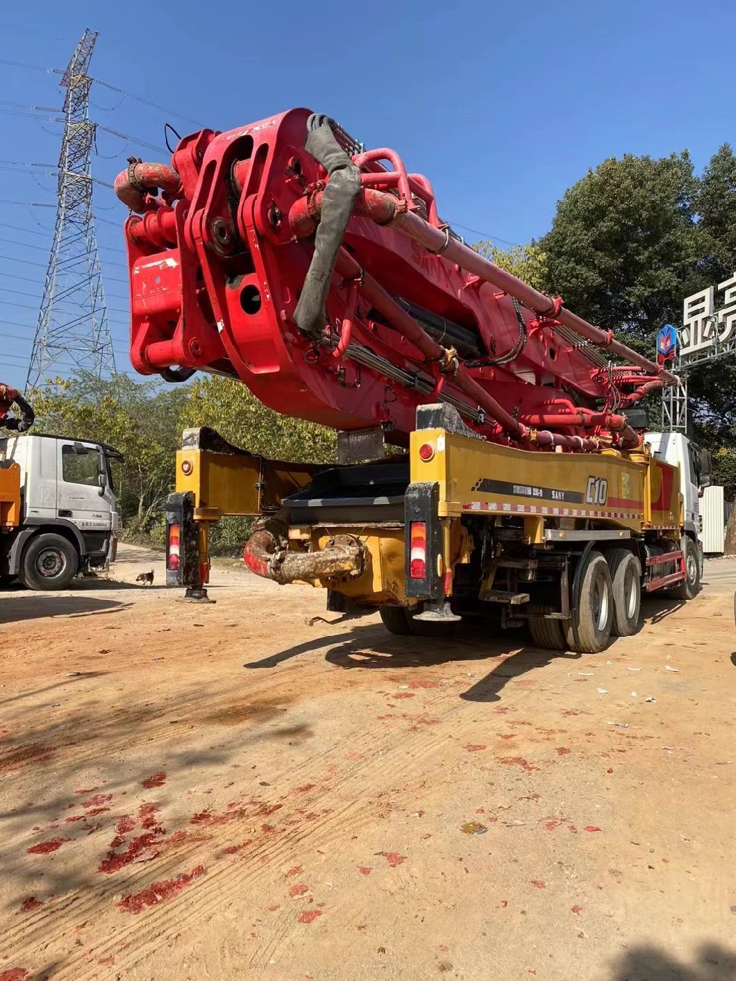 12 Years Sy 52 Meters Concrete Pump Truck for Sale
