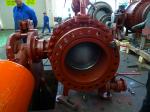 DN300 - 2600 mm Hydraulic counter weight Flanged Globe Valve, spherical Valve