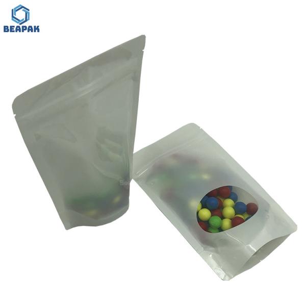 Buy cheap Moisture Barrier Clear Window Zip Top Mylar Stock Packaging Bags from wholesalers