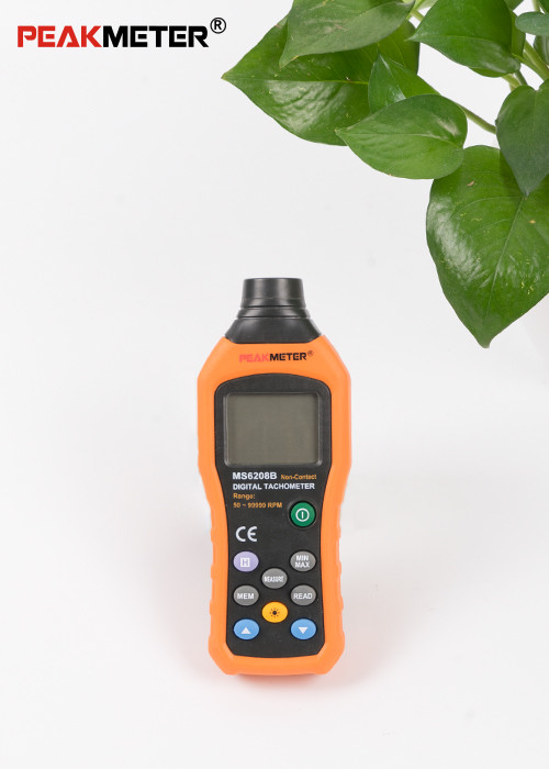 Hand Held Environmental Meter Non Contact Digital Tachometer Max Speed Rotation Tester
