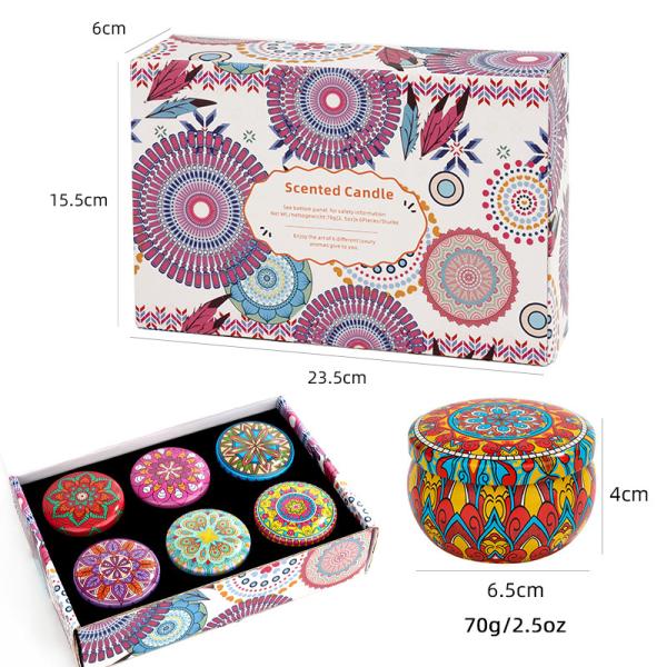 Buy cheap Party Wedding Birthday Decorative Colorful Tin Soy Wax Candle from wholesalers