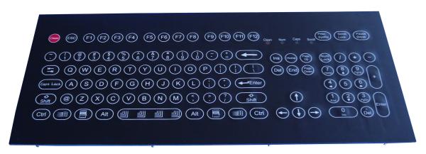 Buy cheap Oil-proof top panel mounting Industrial Membrane keyboard with keypad from wholesalers