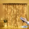 Buy cheap 3M LED Curtain Fairy Lights Remote Control USB String Lights Christmas Decoration For Home Bedroom Wedding Party Holiday from wholesalers