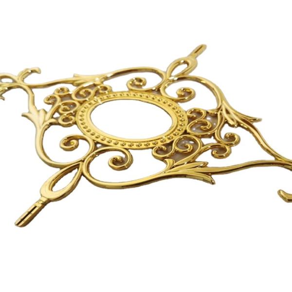 Buy cheap 5*9 popular golden aluminum Georgian decorative bars flower for windows from wholesalers