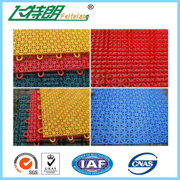 Buy cheap Suspended Hygienic Pp Interlocking Sports Flooring Green Futsal Court Plastic Flooring from wholesalers