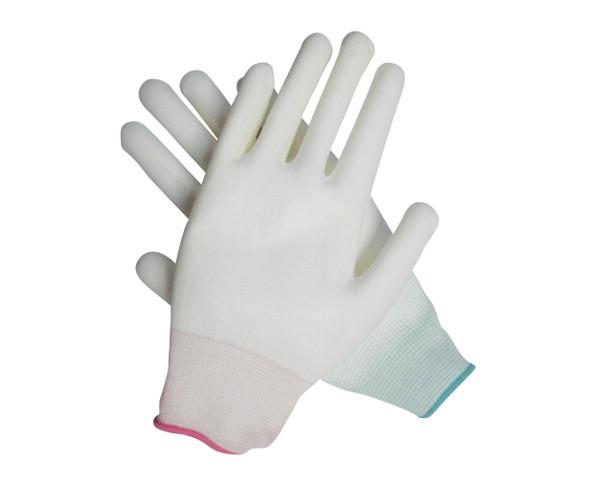Buy cheap White PU Coated Work Gloves Oilproof Polyurethane Palm Coated Gloves from wholesalers