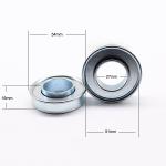 ODM 10mm Iron Flange Pressed Stamped Bearing 27x51x16