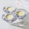 Buy cheap Triple Glass Tealight Candle Holders Triangular Cone Shaped Trio Candle Holder from wholesalers