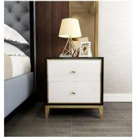 Buy cheap Tempered Glass 50cm White Beside Table product