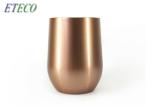 12 Oz Rose Gold Stainless Steel Tumbler , Insulated Stemless Wine Glass