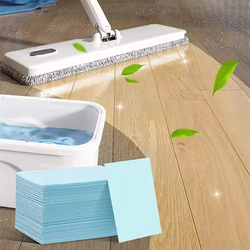 Detergent Tablet Floor Cleaning Paper Environmental Friendly Formula Sheet Mopping Floor Cleaner Concentrate