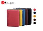 Buy cheap Pu Leather Manager folder notebook with zipper and Calculator from wholesalers