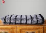 Anti - Winkle Animal faux Fur Throw Blankets Custom Black discharge White