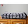 Buy cheap Anti - Winkle Animal faux Fur Throw Blankets Custom Black discharge White stripes With customized Logo from wholesalers