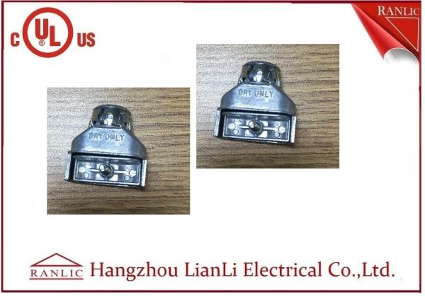 Buy cheap Galvanized Steel Flexible Conduit Fittings , Grey Zinc Die Casting Duplex Connector from wholesalers