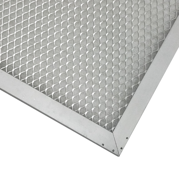 High Efficiency Hepa Pre Filter Aluminum Galvanized Frame With Wire Mesh