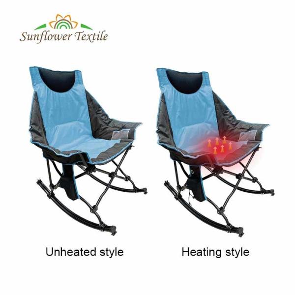 Buy cheap Camping Beach Folding Heated Chair 600D Luxury Oxford Cloth Fishing Rocking from wholesalers