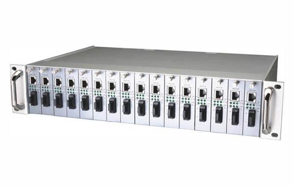Buy cheap 16 Slots Ethernet Media Converter Rack, hot plugging from wholesalers