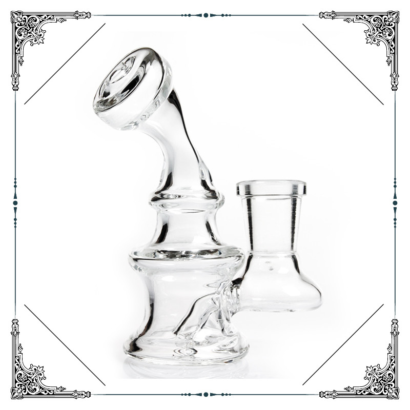 Hookah Smoking Glass Water Pipe 4 Inches Height 14mm Polished Female Joint