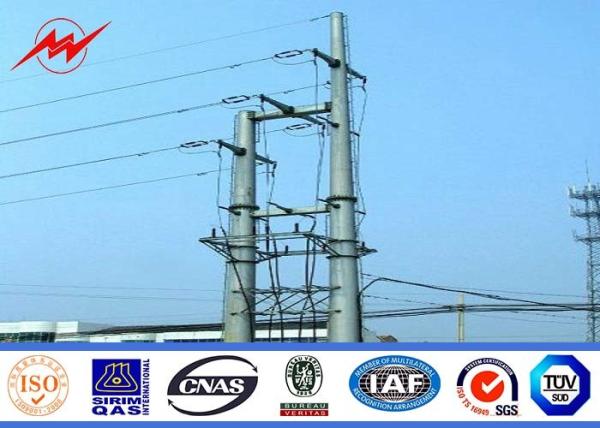 Buy cheap Hot Dip Galvanizing Power Transmission Steel Poles Powder Painting 9m 11m from wholesalers