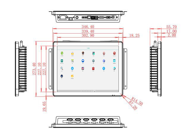 15-Inch Android All-in-One Tablet for Retail Kiosks and Factory Monitoring