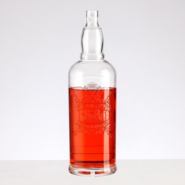 Buy cheap 550ml/700ml/750ml Wine Red Wine Spirits Glass Bottle with Screw Cap Big Belly Design from wholesalers