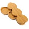 Buy cheap Portable Fancy Bamboo Wooden Food Serving Platters 3 Heart Shape Design from wholesalers