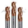 Buy cheap Copper Coating Carbide End Mill 4mm - 32mm 3 Flute End Mills For Carbon Steel from wholesalers