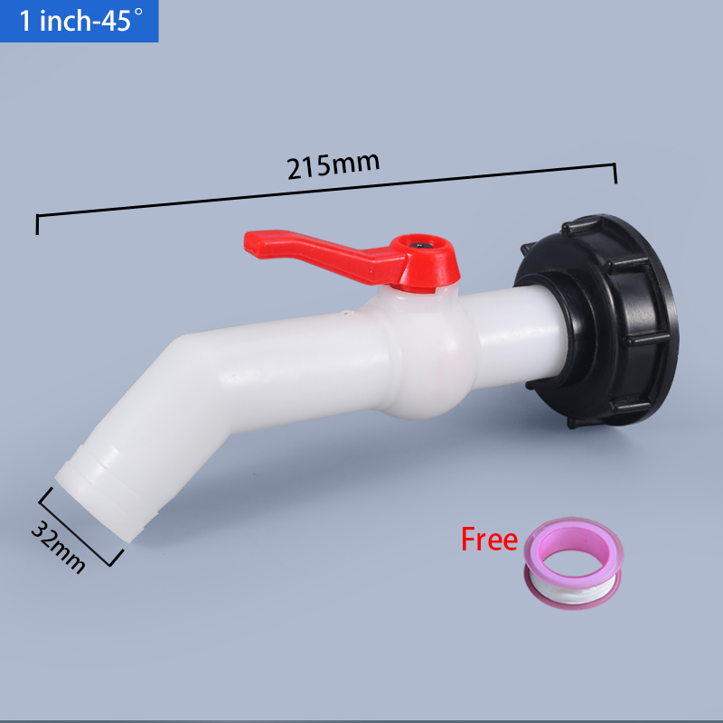 Reducing Water Waste S60x6 Adapter Faucet for IBC Tank Tap Coarse Thread 1/2 3/4 1inch