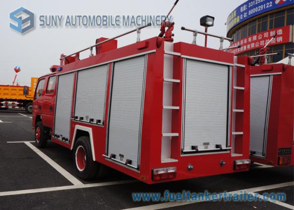 Buy cheap Water Tank / Dry Powder Fire Fight Truck With Double Row / Air Braking from wholesalers