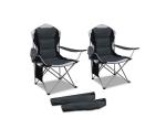 600D Polyester Outdoor Padded Chair , Padded Folding Camping Chairs