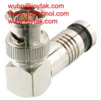 Buy cheap BNC Coaxial Connector BNC Compression Type Right Angle 75ohm for RG6 Coax Cable product
