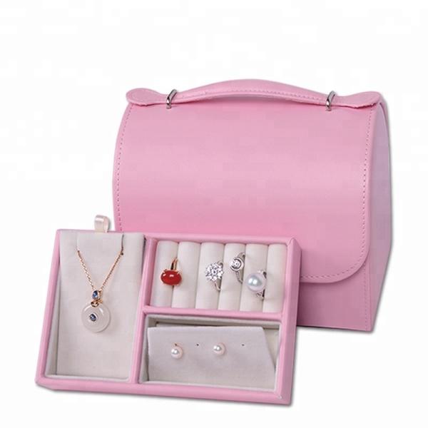 Buy cheap Multi Color Leather Jewelry Box Portable Lightweight For Chiristmas Gift from wholesalers