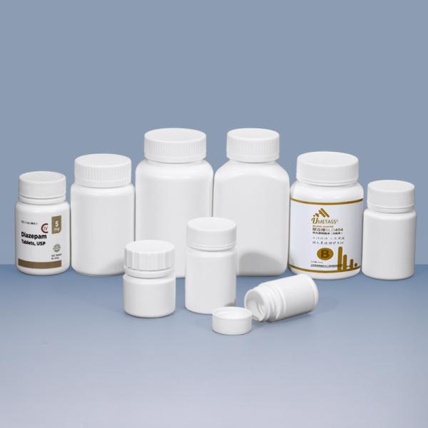 Buy cheap Screen Printing HDPE Plastic Pill Bottle With Screw Lid for Pharmaceutical Packaging from wholesalers