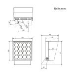 RGBW 75W 100W Outdoor Flood Lights 100LM/W IP66 4000LM For Landscape