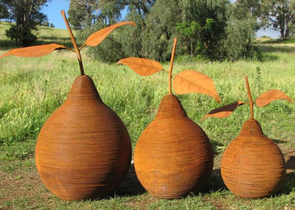 Buy cheap Rusty Outdoor Decorative Corten Steel Sculpture Metal Art Pear Sculpture from wholesalers