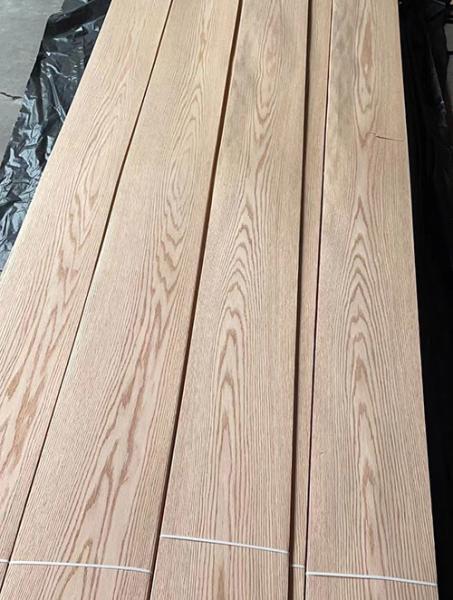 Buy cheap Natural Oak 10cm Waterproof Wood Veneer MDF 12% Moisture Crown Cut from wholesalers