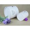Buy cheap Customised White Plastic Lid Kraft Paper Tube Packaging , Bowl And Fork Paper Cans from wholesalers