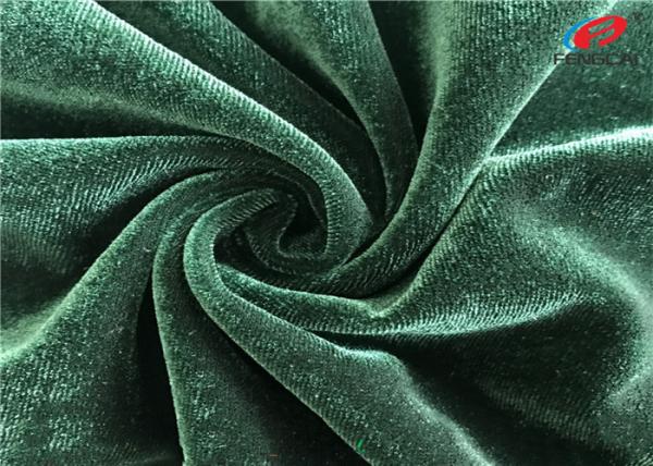 Buy cheap 4 Way Stretch Spandex Warp Knitted Shiny Velvet Dress Fabric For Upholstery from wholesalers