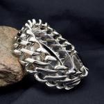 Men's Titanium Stainless Steel Wide Link Chain Bracelet (CE329)