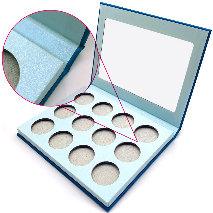 12colors Empty Eye Shadow Palette cuatomized palette with mirror